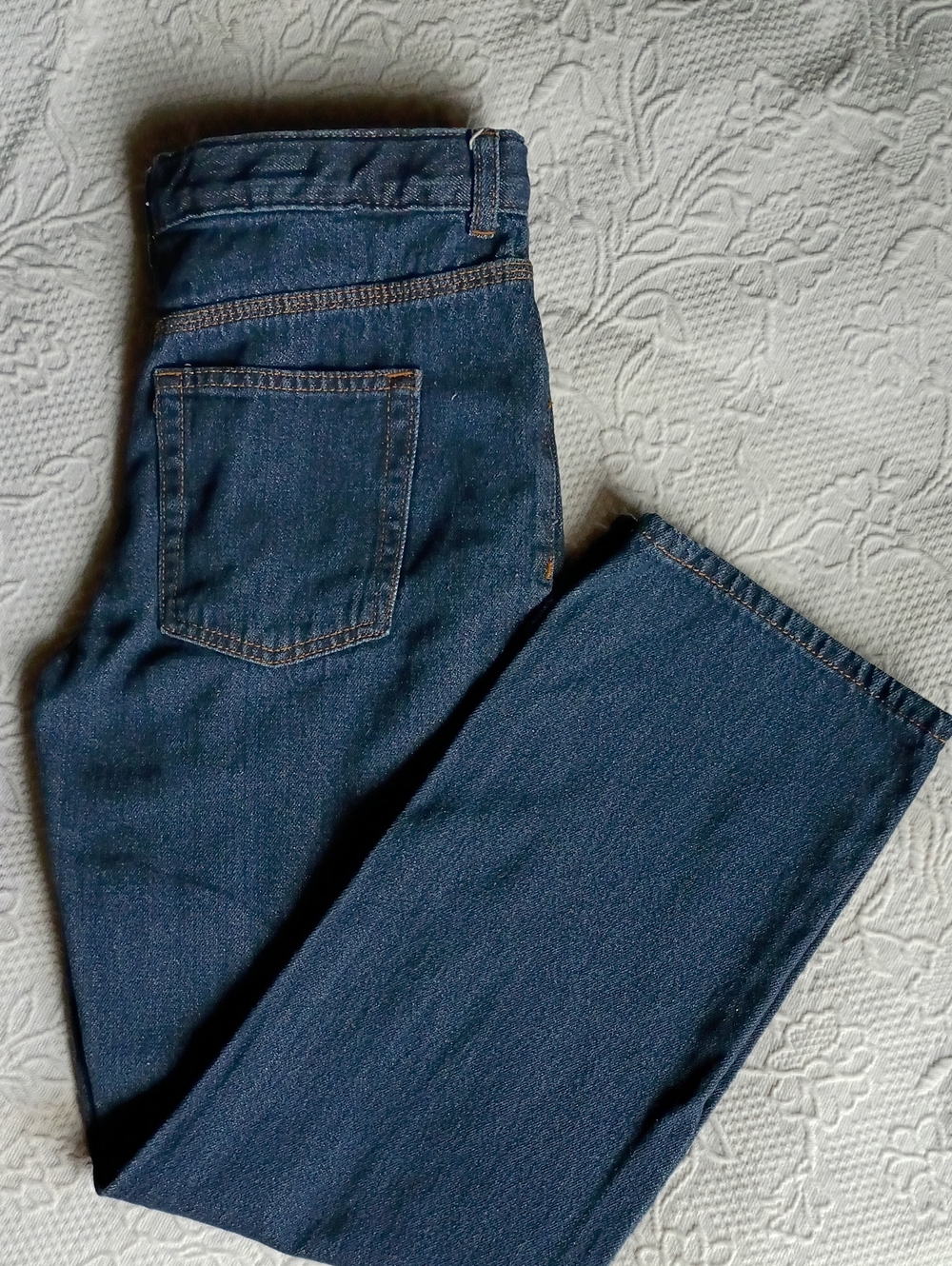Cat & Jack Boys Indigo Straight Jeans 14 Husky Soft Western Cowboy Travel Play